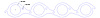 FOG-7403C Amored RCC Header Gaskets, Round, Rubber Coated Copper, Chevy Big Block, Brodix PB5000 Cylinder Heads, 5 in. Bore - image 1
