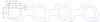 FOG-7404 GPC Header Gaskets Nissan Infinity Patrol Q80 5.6L V8, Round Port - image 1