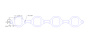 FOG-7460 GPC Header Gaskets Ford 351W Graphite Single Bolt Pattern SB, Square  Port - image 1