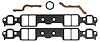 FOG-8001-3 Intake Gaskets, Chevy SB 265-400ci, Port: 1.30 in. x 2.08 in., Thickness: .050 in., Steelcore Laminate w/Silicone