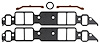 FOG-8015-3 Intake Gaskets Chevy BB 396-454, w/o Upper Bolt Hole, Thickness: .050 in., Port: 1.85 in. x 2.55 in. - image 1