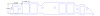 FOG-8015-5 Intake Gaskets, Chevy BB 396-454ci, w/o Upper Bolt Hole, Thickness: .030 in., Port: 1.85 in. x 2.55 in., Paper - image 1