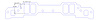 FOG-8016-7 Intake Gaskets Chevy SB 265-400 18-Deg, Port: 1.30 in. x 2.20 in., Thickness: .100 in., w/Restricted Front Water Port - image 1