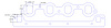 FOG-8022-1 Intake Gasket/Spacer Kit, SBC/SB-2 265-400 Mirror Port Valley Cover, Thickness: .060 in., Port: 1.40 in. x 1.91 in. - image 1