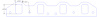 FOG-8023-5 Intake Gaskets, Ford Small Block, Port: 1.35 in. x 1.95 in., Thickness: .030 in., Paper w/Silicone - image 1
