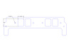 FOG-8029-3 Intake Gaskets Chevy/Dart BB 14/18-Deg "Big Chief", w/o Coolant Ports, Thickness: .030 in., Port: 1.90 in. x 2.75 in. - image 1