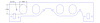 FOG-8033-4 Intake Gaskets Chevy/RFE BB 12-Deg "Profiler", Oval Port: 1.89 in. x 2.50 in., Thickness: .050 in. - image 1