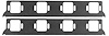 FOG-8046-3 Intake Gaskets, Chrysler 426ci "Street" Hemi, Port: 1.85 in. x 2.00 in., Thickness: .030 in., Paper w/Silicone - image 1