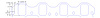 FOG-8054-2 Intake Gaskets Ford SB SVO/Yates/Boss 351C/D, Oval-Bolt Holes/Shifted, Thickness: .120 in., Port: 1.62 in. x 2.42 in. - image 1