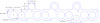 FOG-8059 Intake Injector Housing Gaskets, Chevy SB 5.7L LT5, Standard Port Dia: 1.38 in., Thickness: .060 in., Paper w/Silicone - image 1