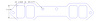 FOG-8094-2 Intake Gaskets Chevy SB 265-400, Large Port: 1.38 in. x 2.16 in., Thickness: .120 in., w/End Seals/Dist Gaskets - image 1