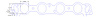 FOG-8108-3 Intake Gaskets, Ford Big Block 429-460ci CJ-SCJ, Port: 2.25 in. x 2.61 in., Thickness: .050 in., Steelcore Laminate - image 1