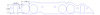 FOG-8109-2 Intake Gaskets Chevy BB 396-454, w/o Crossover, Thickness: .120 in., Oval Port: 2.00 in. x 2.20 in., w/End Seals - image 1