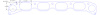 FOG-8181 Intake Gaskets, Ford 4.6L DOHC, Port: 1.56 in. x 2.58 in., Thickness: .060 in., Paper w/Silicone - image 1