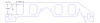 FOG-8190-2 Intake Gaskets Chevy/Brodix BB 16-Deg/18-Deg Big Duke/Sweet 16, Port: 1.85 in. x 2.65 in., Thickness: .120 in., Paper - image 1