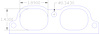 FOG-8194 Intake Gaskets, Volkswagen 1.5L, Port: 1.36 in. x 1.88 in., Thickness: .060 in., Paper w/Silicone - image 1
