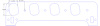 FOG-8207 Intake Gaskets, Sonny's 711 Pro Stock/Mod, Thickness: .060 in., Port: 2.19 in. x 2.39 in., Paper w/Silicone - image 1
