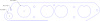 FOG-8214 Intake Gaskets, Pontiac 455 Ram Air 5 V8, Oval Port: 2.50 in. x 2.65 in., Thickness: .060 in., Paper w/Silicone - image 1