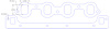 FOG-8236 Intake Gasket/Valley Cover Spacer Kit, Chevy SB SB-2 "Mirror Port", Thickness: .060 in., Port: 1.40 in. x 1.91 in. - image 1