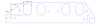 FOG-8238-2 Intake Gaskets, GM Pro Stock/Pro Mod DRCE-2 500ci, Thickness: .120 in., Port: 2.03 in. x 2.82 in., Paper w/Silicone - image 1