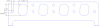 FOG-8256 Intake Gaskets, Pro Stock/Modular CFE, For 5.3 in. B.C., Thickness: .060 in., Port: 1.63 in. x 2.37 in., Paper - image 1