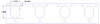 FOG-8295 Intake Gasket, Toyota 3GTC 2.0L, Port: 1.47 in. x 1.98 in., Thickness: .060 in., Paper w/Silicone - image 1