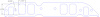 FOG-8312 Intake Gaskets Chevy BB 396-454, w/o Upper Bolt Hole Port: 1.63 in. x 2.37 in., Thickness: .060 in., Paper, w/End Seals - image 1
