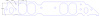 FOG-8329-2 Intake Gaskets, Chevy Big Block Dart Pro-1 340, Oval Port: 1.81 in. x 2.63 in., Thickness: .120 in., Paper w/Silicone - image 1