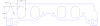 FOG-8371-3 Intake Gaskets Chevy BB Brodix 3X Dart or MBE 11-Deg, Port: 2.06 in. x 2.77 in., Thickness: .050 in. - image 1