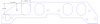 FOG-8381-2 Intake Gaskets, Chevy Big Block Brodix 9-Deg, Port: 2.17 in. x 2.84 in., Thickness: .120 in., Paper w/Silicone - image 1