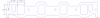 FOG-8384 Intake Gaskets, Ford BB FE 352-428ci Thor Blue Thunder, Port: 1.60 in. x 2.25 in., Thickness: .060 in., Paper