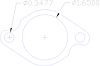 FOG-8410 Intake Gaskets, Porsche 911, Port Dia: 1.65 in., Thickness: .030 in., Paper w/Silicone - image 1