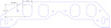 FOG-8413 Intake Gaskets, Chevy BB Brodix PB 1200 & 2005, 060'' Paper w/Silicone Coating, 2.62 in. x 1.92 in. - image 1