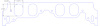 FOG-8414-2 Intake Gaskets, Chevy Big Block Brodix, Port: 2.04 in. x 2.77 in., Thickness: .120 in., Paper w/Silicone - image 1