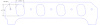 FOG-8446 Intake Gaskets, Pro Stock/Mod CFE 500ci, For 4.9 in. B.C., Thickness: .060 in., Port: 1.96 in. x 2.81 in. - image 1
