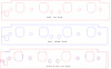 FOG-8495 Intake Gaskets, Ford Small Block 351ci, Port: 1.10 in. x 1.26 in., Thickness: .060 in., Paper w/Silicone - image 1