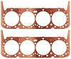 FOG-900134155, RCC Copper Head Gaskets Chevy 265-400CI SB V8, Bore: 4.155 in., Thickness: .031 in.