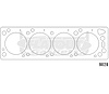 FOG-902863950 RCC Copper Cylinder Head Gaskets, 3.950 in. Bore, 0.060 in. Thickness, Rubber Coated Copper, Ford OHC Engine - image 1