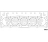 FOG-902954060 RCC Copper Cylinder Head Gaskets, 4.060 in. Bore, 0.050 in. Thick, Rubber Coated Copper, Mopar V10 Truck Engine - image 1