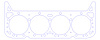 FOG-903334200 RCC Head Gaskets, 4.200 in. Bore, 0.031 in. Thickness, Rubber Coated Copper, Chevy Small Block LT, Pair - image 1