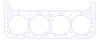 FOG-904864165, RCC Copper Head Gaskets 1992-1997 Chevy LT-1 & 4 350CI SB V8, Bore: 4.165 in., Thickness: .060 in. - image 1