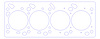 FOG-907133375, RCC Copper Head Gasket 1998-2003 Ford OHC ZETEC/ZX2 2.0L I-4, Bore: 3.375 in., Thickness: .031 in. - image 1