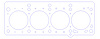 FOG-907243460, RCC Copper Head Gasket Chrysler (ecc-vin Code B) DOHC 2.0L-2.4L I-4, Bore: 3.460 in., Thickness: .040 in. - image 1