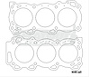 FOG-909543690, RCC Copper Head Gaskets Nissan SOHC Vq 3.0L V-6, Bore: 3.690 in., Thickness: .040 in. - image 1
