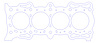 FOG-910443350, RCC Copper Head Gasket Honda F22B2 2.2L I-4, Bore: 3.350 in., Thickness: .040 in. - image 1