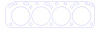 FOG-910943950, RCC Copper Head Gasket 1962-1970 Chevy OHV 2.5L I-4, Bore: 3.950 in., Thickness: .040 in. - image 1