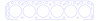 FOG-911544060, RCC Copper Head Gasket 1965-1995 Ford 4.9L 300CI I-6, Bore: 4.060 in., Thickness: .040 in. - image 1
