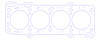 FOG-912643325, RCC Copper Head Gasket 1997-2001 Mazda Fs-de 2.0L I-4, Bore: 3.325 in., Thickness: .040 in. - image 1