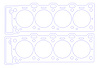 FOG-914544135, RCC Copper Head Gaskets 1990-1995 Chevy  ZR-1/ DOHC 5.7L 350CI LT-5 V8, Bore: 4.135 in., Thickness: .040 in. - image 1