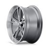 606-7865G 606-Series Wheel [Size: 17" x 8"] Gloss Grey Machined Finish - image 2